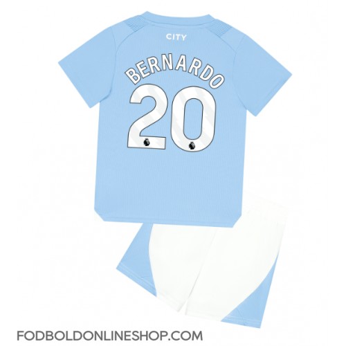Manchester City Bernardo Silva #20 Hjemme Trøje Børn 2023-24 Kortærmet (+ Korte bukser)
